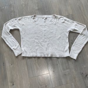 Banana Republic Oatmeal Crop Sweater Small